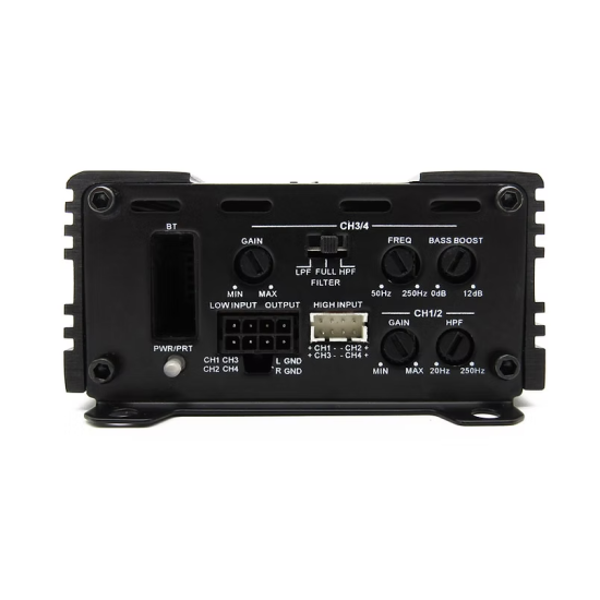 ZAPCO ST-64D SQ MINI 4-kanałowy mini wzmacniacz klasy D,  4Ω: 4 x 50 W, opcjonalnie z modułem HD-Bluetooth